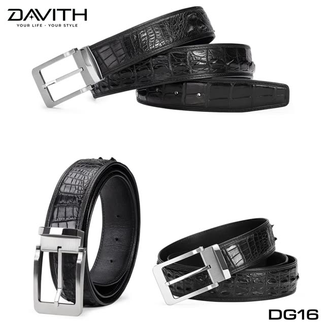 Hornback Leather Belt