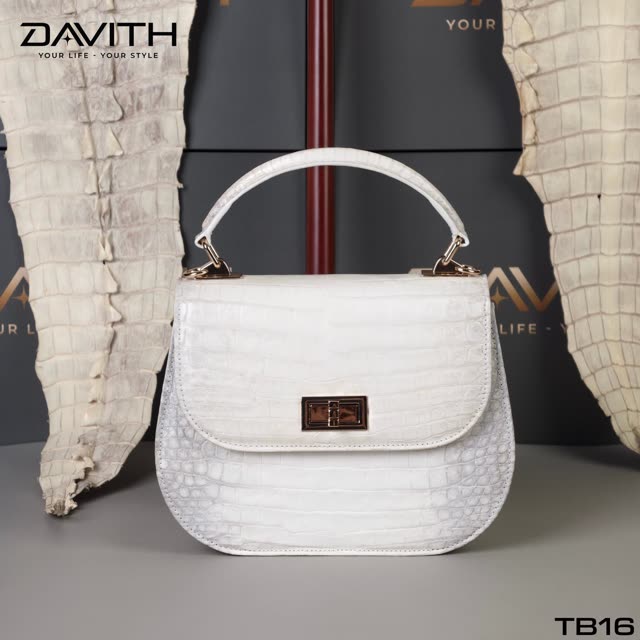 DAVITH TB16 Belly Half-Moon Top-Handle Bag