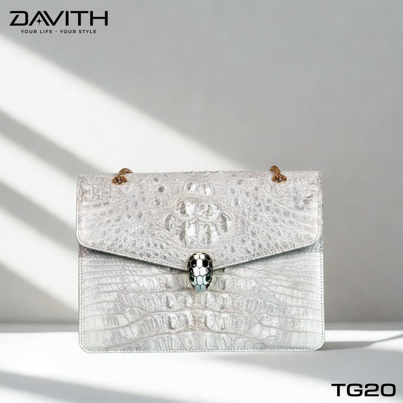 DAVITH TG20 Hornback Chain Shoulder Bag