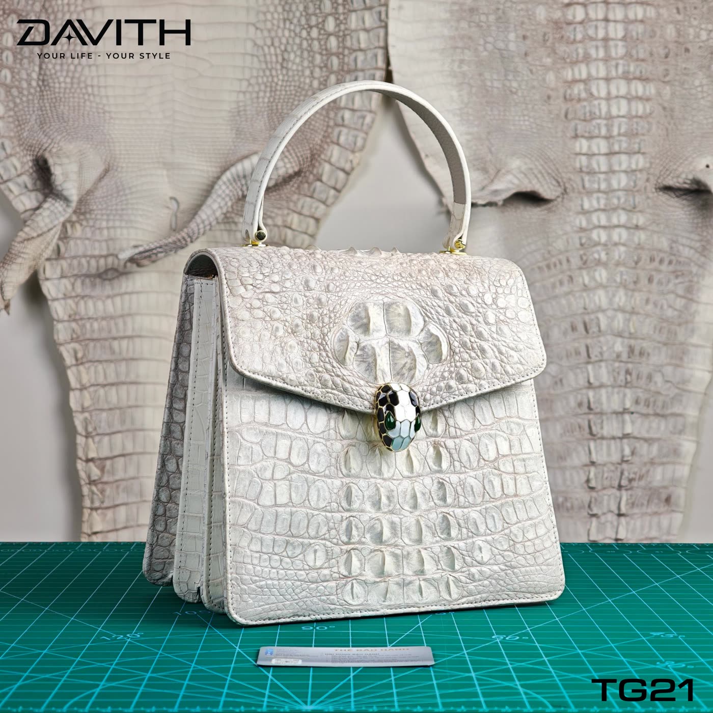 Hornback Top-Handle Bag
